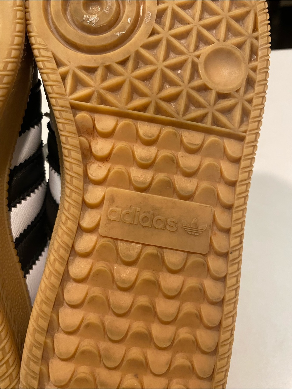 ADIDAS SAMBA XLG CLOUD WHITE CORE BLACK GUM MIDSOLE SNEAKERS SHOE SZ 8 EU 41.5 - Picture 15 of 16